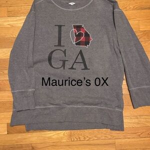 Maurices Gray 'I Love GA' Sweatshirt